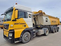 MAN TGX 18.460 + 2013 STAS 3 axle tipper trailer