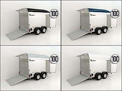 Debon Kofferanhänger C500 164x300cm H:200cm 2,6t|Alu|Polybug|Tür